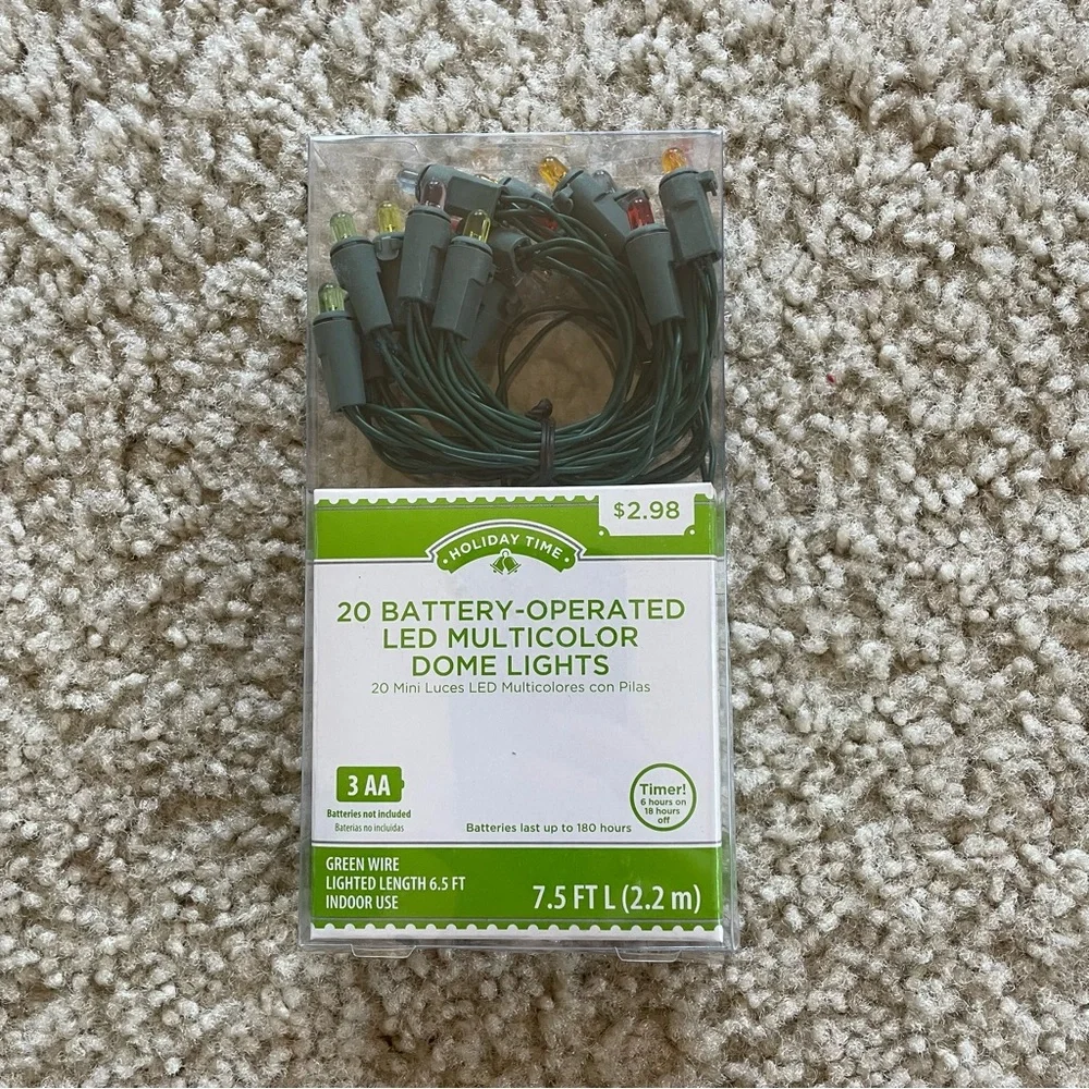 Holiday Time LED Multicolor Dome Lights